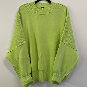 Lime Green Raglan Sweater
